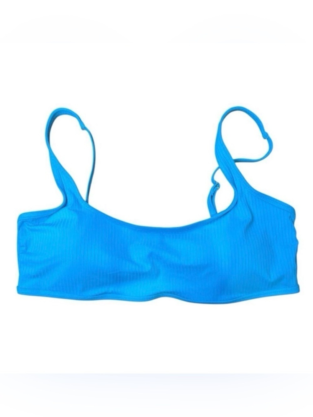California Waves Bralette Bikini Swim Top Size XL Turquoise Adjustable Straps